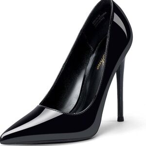 GenShuo GS014-BKK-12-7 is a classic pointed-toe stiletto pump size 7 NIB